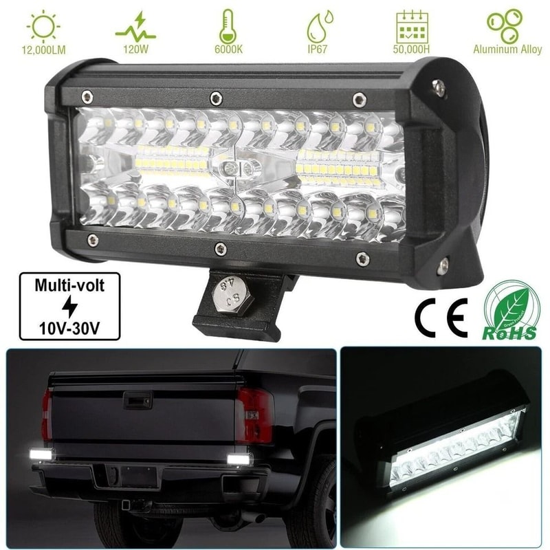 LED Work Light Bar Offroad Truck Jeep Fog Lamp Waterproof Flood Spot Combo For ATV UTV Boat Driving 6