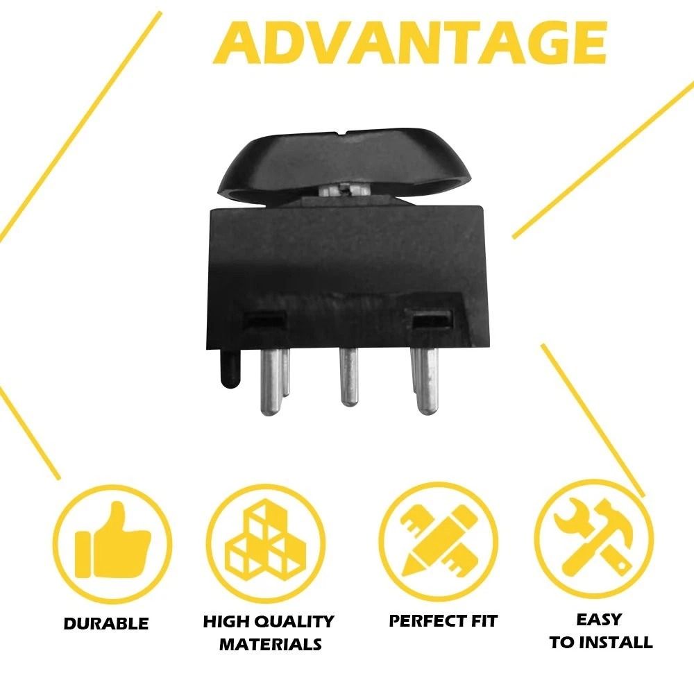 Power Window Switch Single Button HighQuality Replacement Switch 6