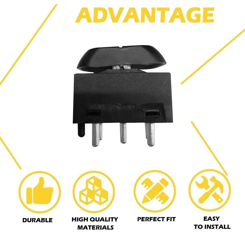 Power Window Switch Single Button HighQuality Replacement Switch 6
