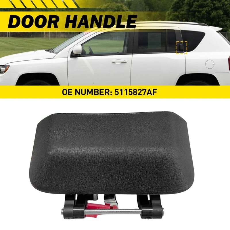 Black Outside Rear Left And Right Door Handle Perfect Fitment Quality Material 11