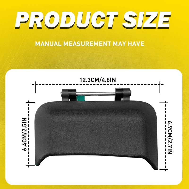 Black Outside Rear Left And Right Door Handle Perfect Fitment Quality Material 6