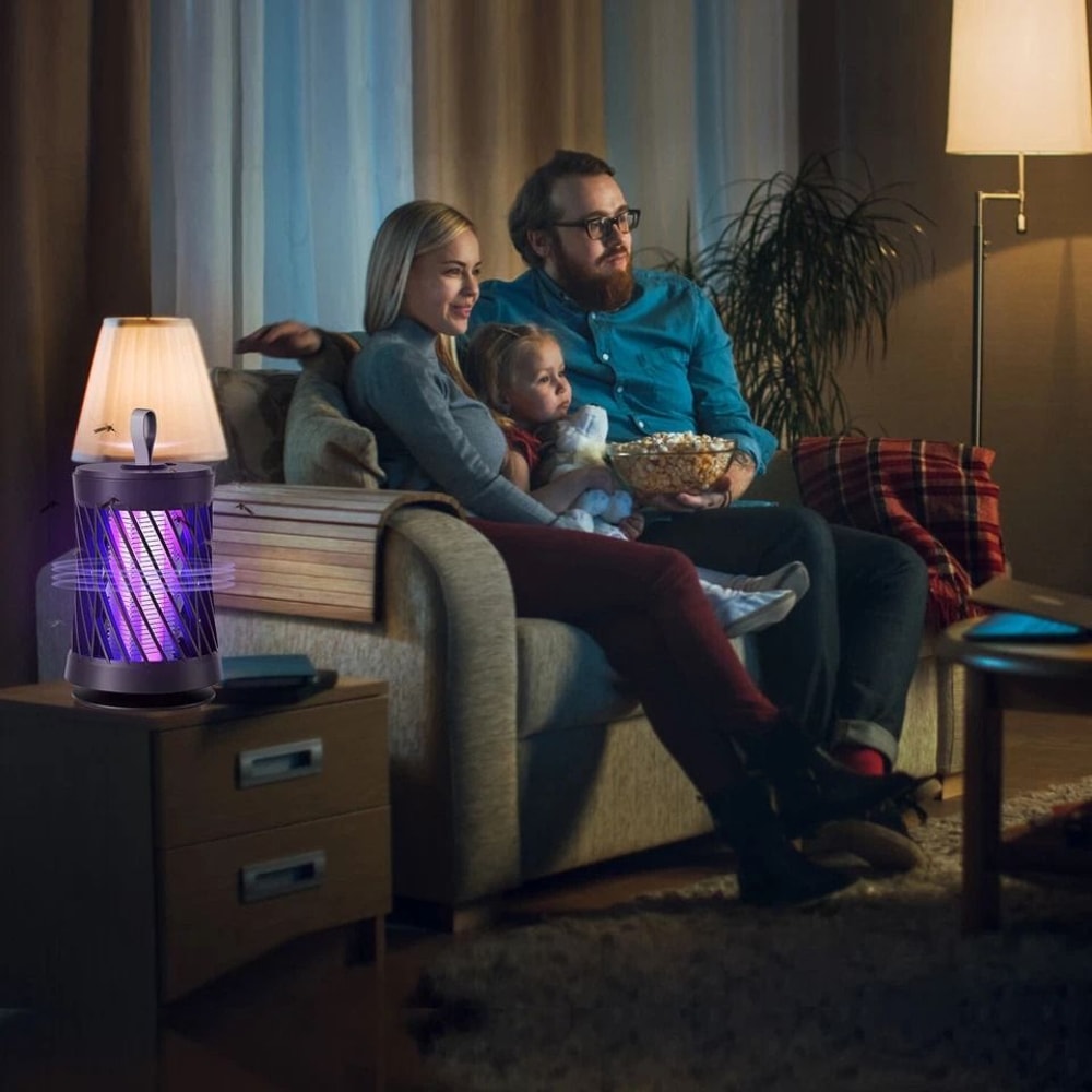 Electric Bug Zapper Portable Mosquito Killer Lamp Rechargeable Insect Fly Trap UV Light With Shock 3