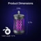 Electric Bug Zapper Portable Mosquito Killer Lamp Rechargeable Insect Fly Trap UV Light With Shock 7