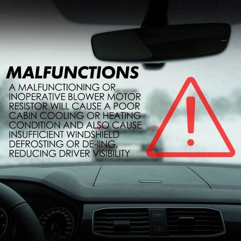 Motor Resistor For Heater Blower Direct Replacement For Better Cabin Air Control 5