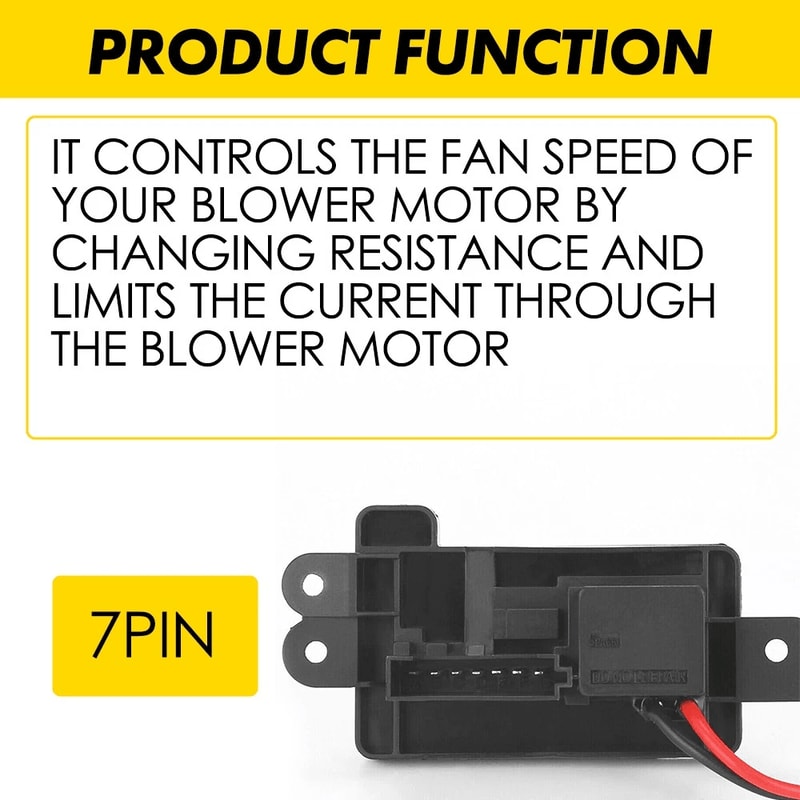 Motor Resistor For Heater Blower Direct Replacement For Better Cabin Air Control 7