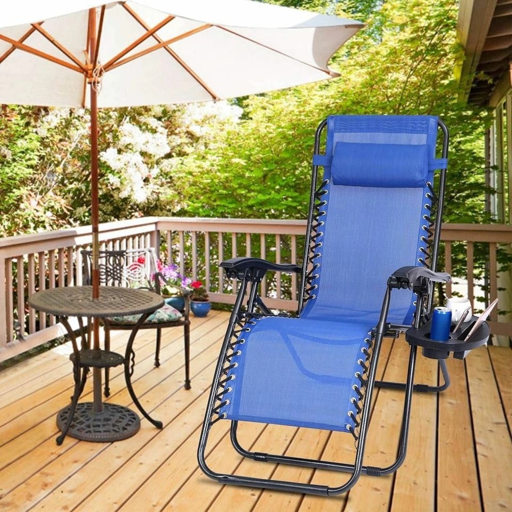 Zero Gravity Chair Cup Holder Beverage Tray With Can And Mobile Device Slot Holds IPhone Mugs Tissu 3