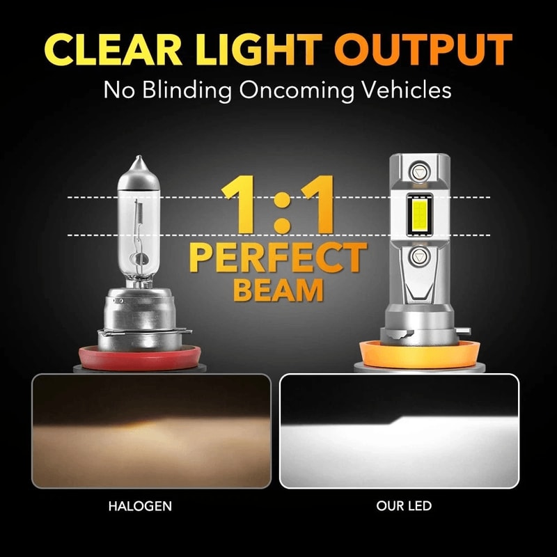 LED Headlight Bulbs Low Beam Super Bright Conversion Kit White 4