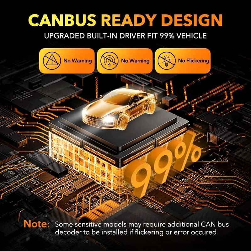 LED Headlight Bulbs Low Beam Super Bright Conversion Kit White 6