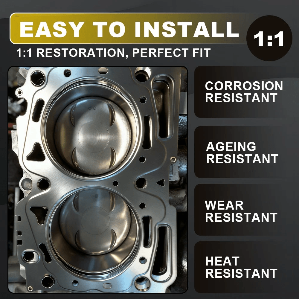 Engine Seal Kit Cylinder Head Gasket Set Precision OEM Fit Durable Multi Layer Design No Leaks 4