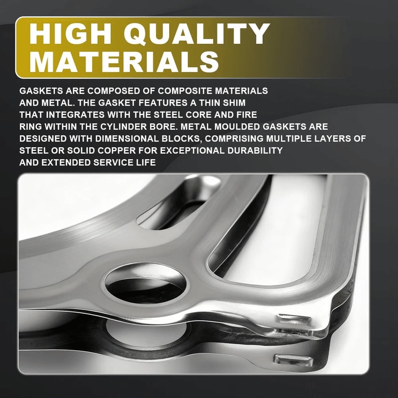 Engine Seal Kit Cylinder Head Gasket Set Precision OEM Fit Durable Multi Layer Design No Leaks 6