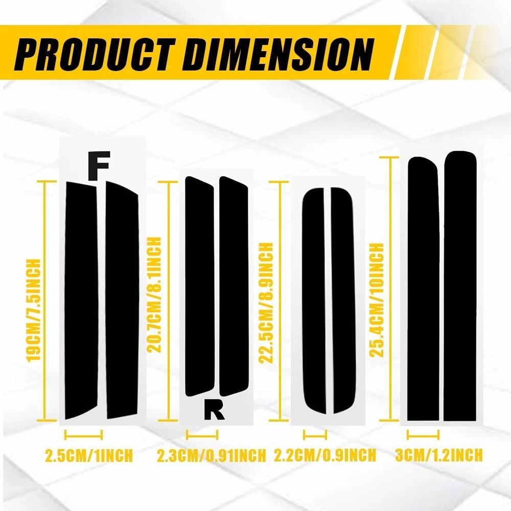 Precut Vinyl Decal Smoke Tint For Tail Lights Side Markers Scratch Resistant Film 3