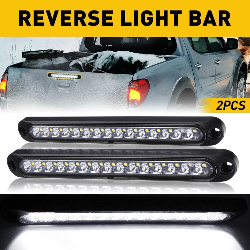 LED Tail Strip Light Bar White Sealed Reverse Backup Turn Light 8