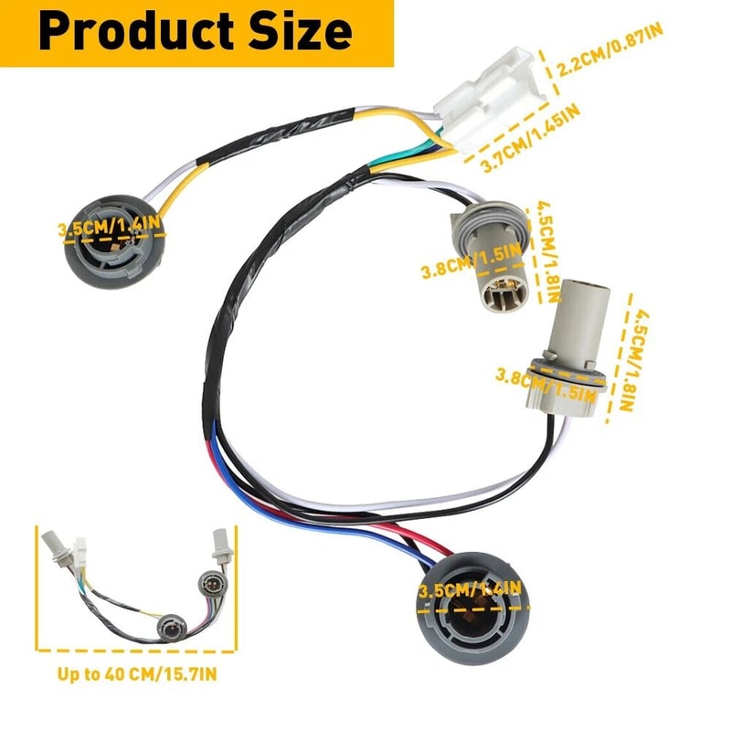 Durable Rear Taillight Lamp Socket Wiring Harness For Optimal Performance 1