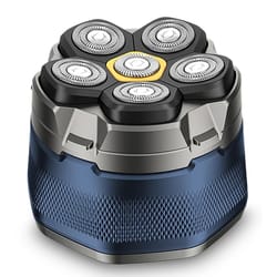 magnetic floating electric head shaver, waterproof razor for wet dry shaving, led display, fast charging, perfect gif