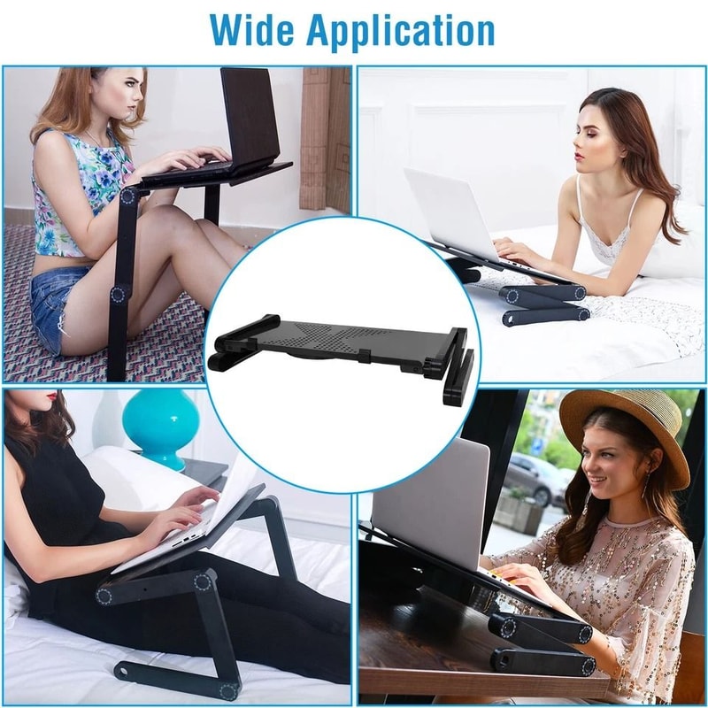Adjustable Laptop Desk Stand MultiPurpose Tray For Computer Sofa Bed PC Notebook Table 3