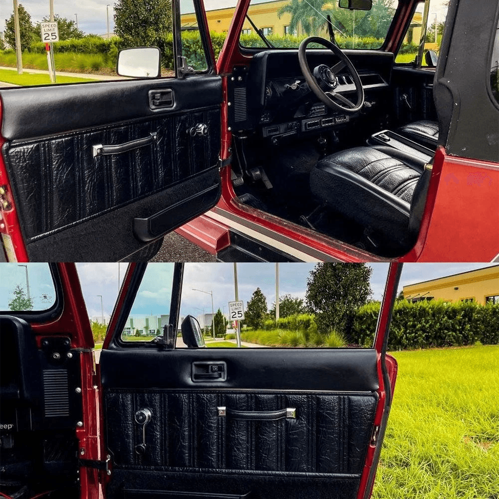 Black Interior Pair Inside Door Handles Front Left Right LH RH 8