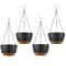 Hanging Planter Pots Plastic Garden Pots With SelfWatering Tray 964in Diameter Adjustable Iron Chai 0