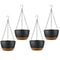 Hanging Planter Pots Plastic Garden Pots With SelfWatering Tray 964in Diameter Adjustable Iron Chai 0