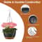 Hanging Planter Pots Plastic Garden Pots With SelfWatering Tray 964in Diameter Adjustable Iron Chai 9