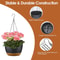 Hanging Planter Pots Plastic Garden Pots With SelfWatering Tray 964in Diameter Adjustable Iron Chai 9