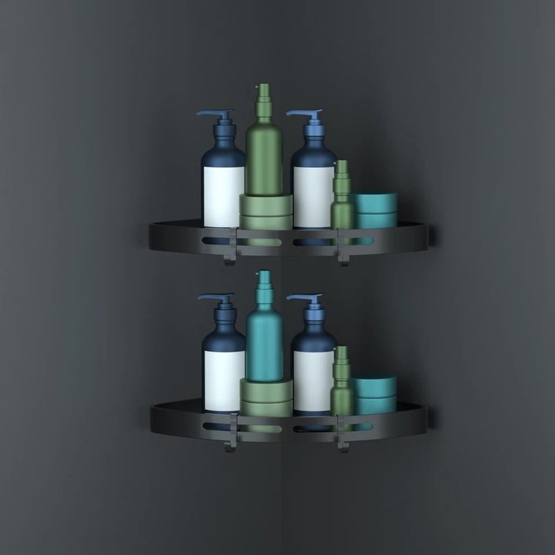 Space Saving Shower Shelf Caddy Triangular Bathroom Corner Rack Organizer Storage For Shower And Ki 5