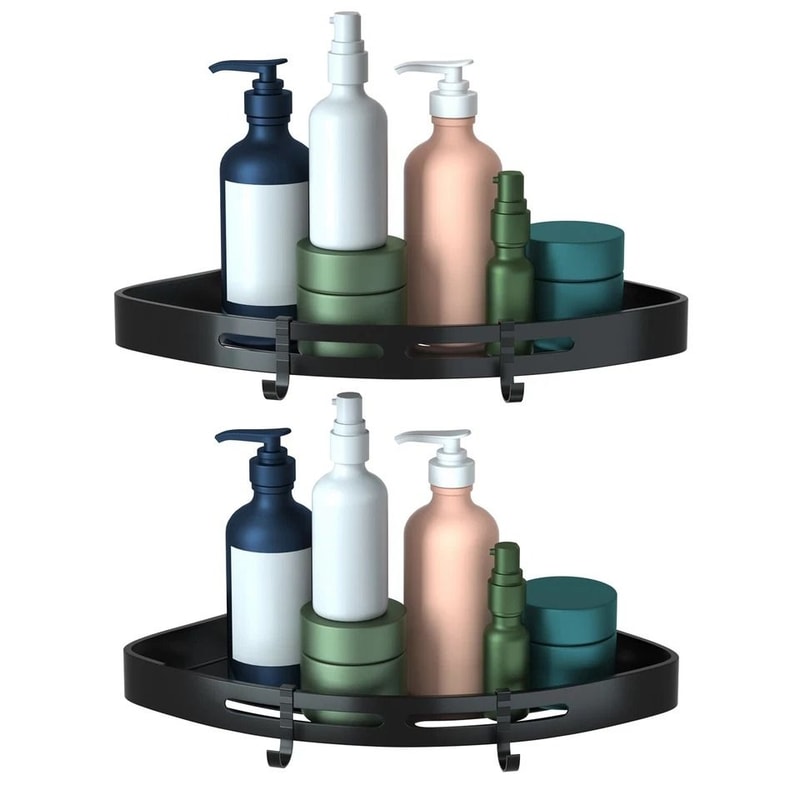 Space Saving Shower Shelf Caddy Triangular Bathroom Corner Rack Organizer Storage For Shower And Ki 6