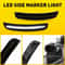 Smoked Lens White LED Side Marker Light Front Lamps Stable Performance 3