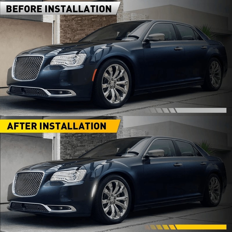 Smoked Lens White LED Side Marker Light Front Lamps Stable Performance 8