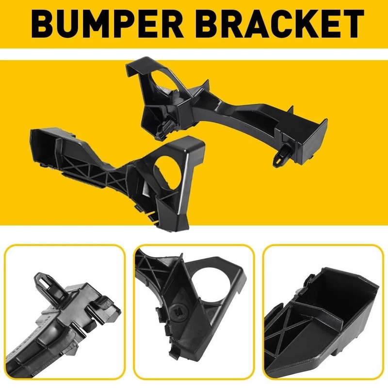 Front Left Right Side Bumper Bracket Set Corrosion Resistant Durable ABS 7