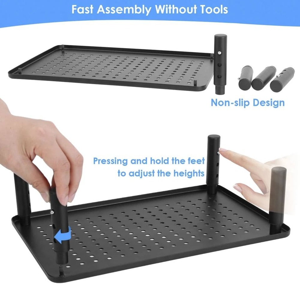 Desk Riser Stand With Adjustable Height Monitor Stand For Desktop Laptop Printer 7