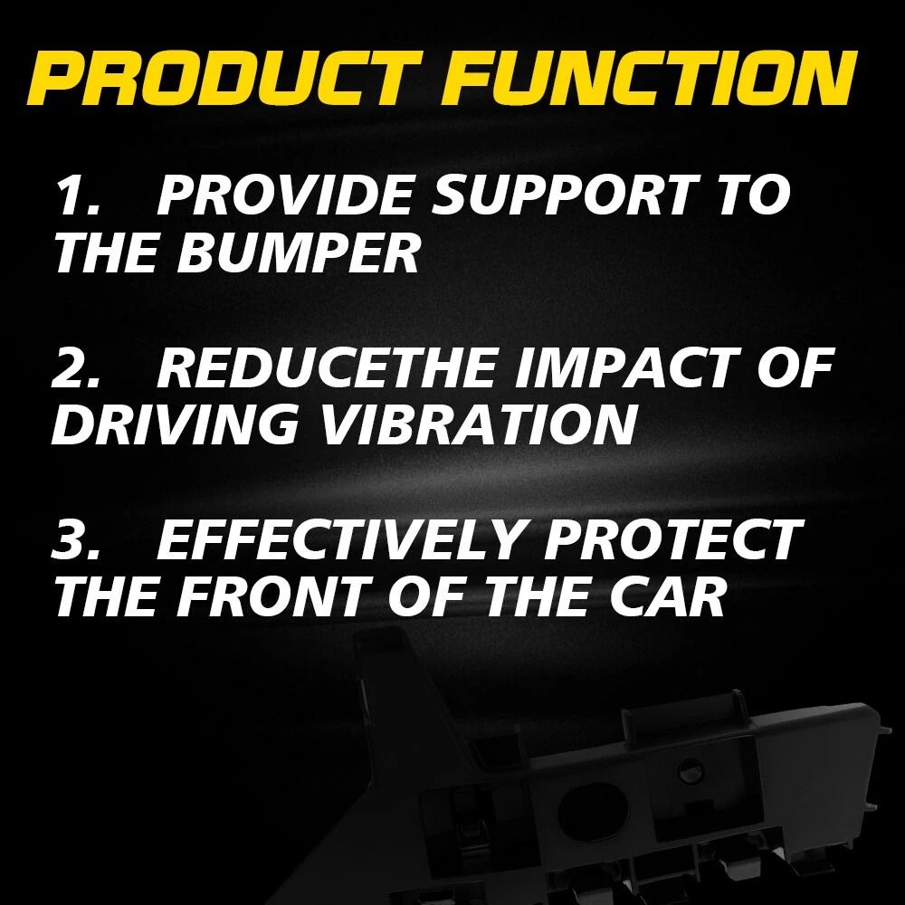 Durable Front Bumper Bracket Driver Passenger Side LH RH For Cars 7