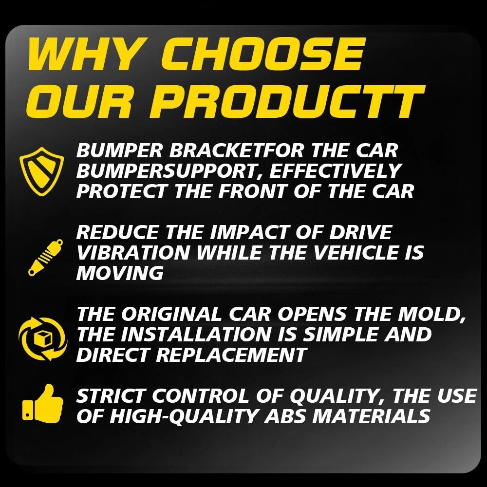 Durable Front Bumper Bracket Driver Passenger Side LH RH For Cars 8