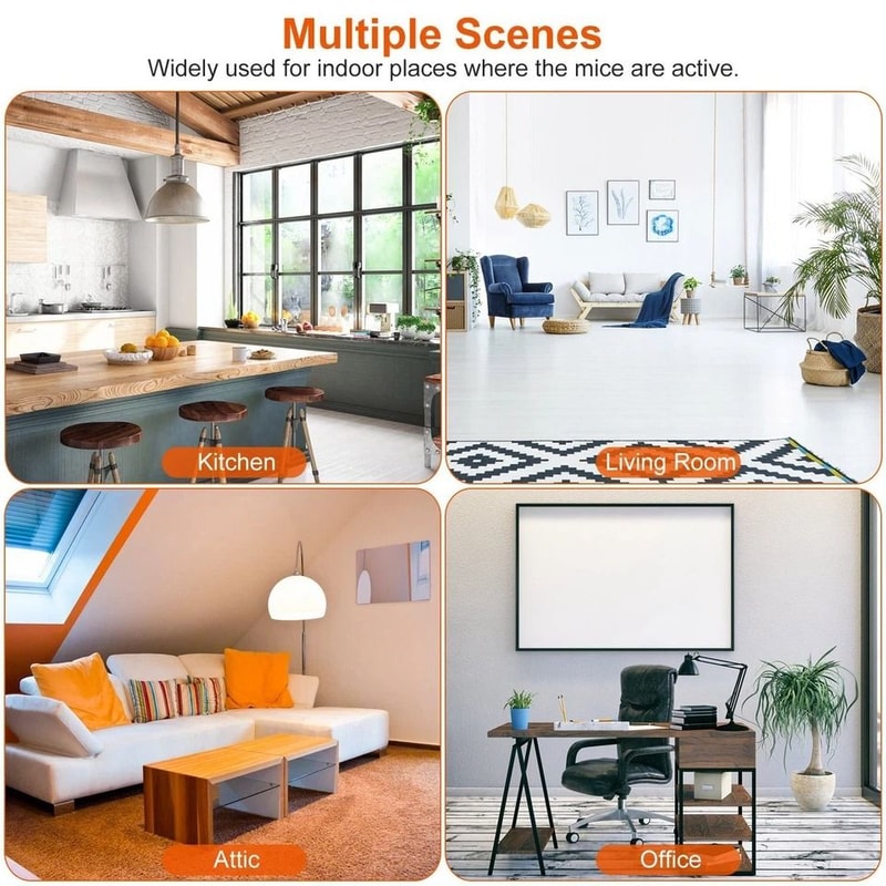 Rodent Zapper Electric Rat Trap 1800V Shock Mice Trap Rechargeable Reusable Home Pest Control Solut 7