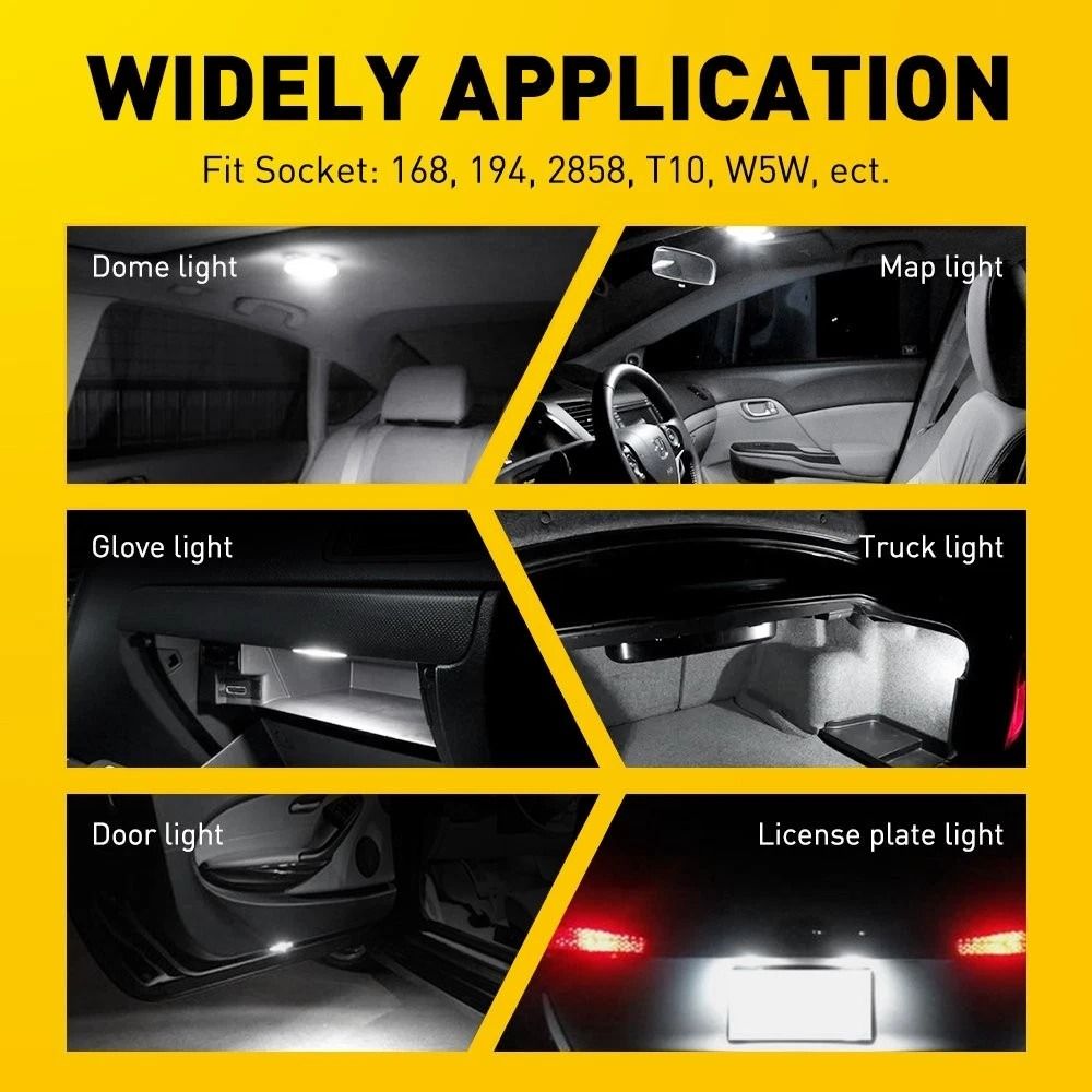 LED Bulbs Plug And Play Wide Application High Performance For Map License And Side Marker Lights 1