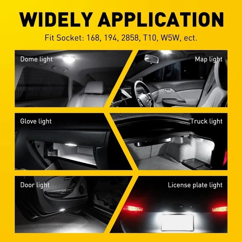 LED Bulbs Plug And Play Wide Application High Performance For Map License And Side Marker Lights 1