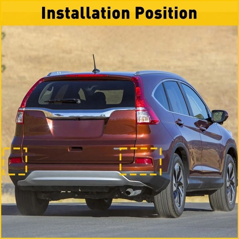 Left Right CRV Rear Bumper Reflector Light Cover Marker Pair 3
