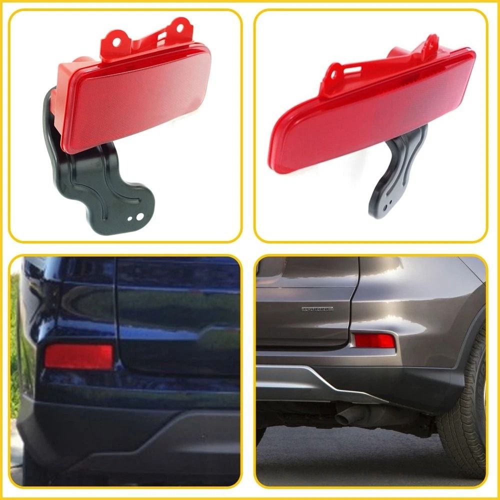 Left Right CRV Rear Bumper Reflector Light Cover Marker Pair 7