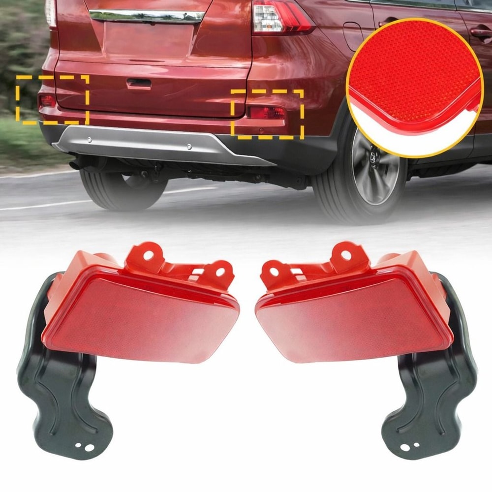 Left Right CRV Rear Bumper Reflector Light Cover Marker Pair 0