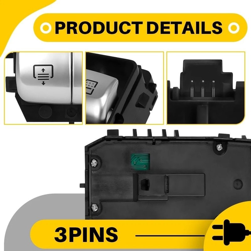 Durable Rear LeftRight Side Window Switch Ideal OEM Replacement 4