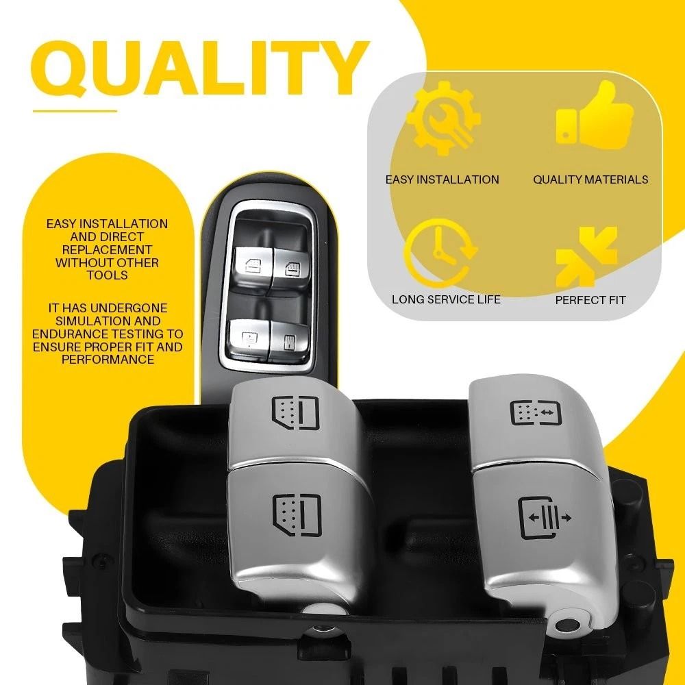 Durable Rear LeftRight Side Window Switch Ideal OEM Replacement 7