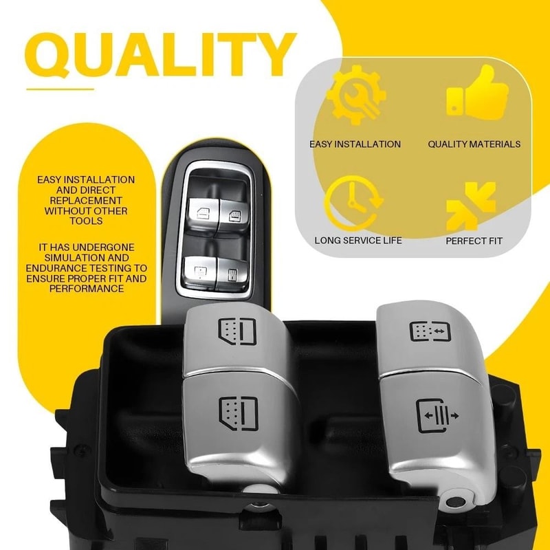 Durable Rear LeftRight Side Window Switch Ideal OEM Replacement 7
