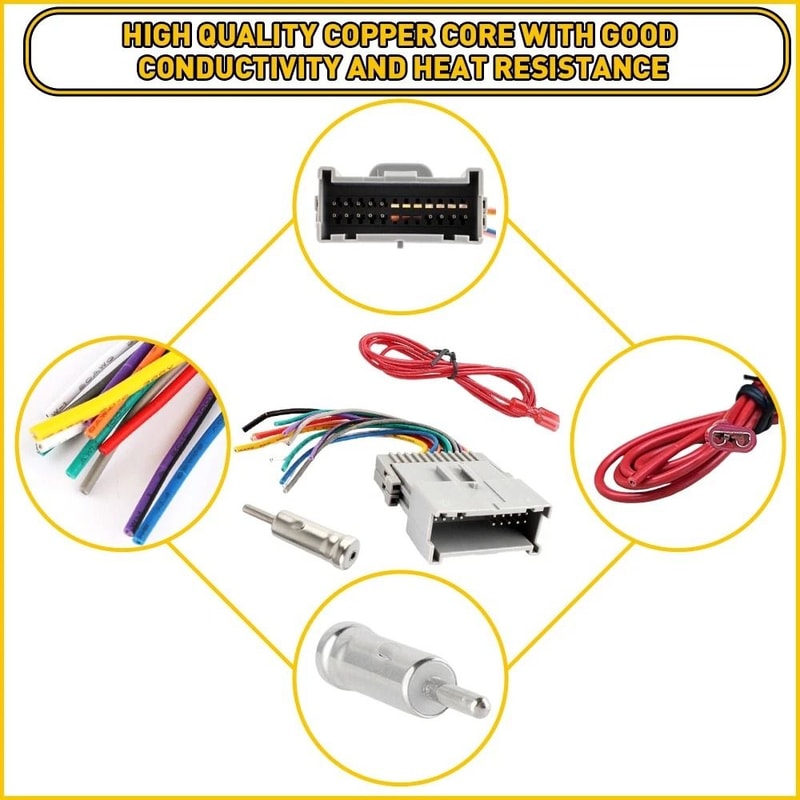 Car Radio Stereo Install Harness Cable Adapter Easy Installation And Durable Performance 3