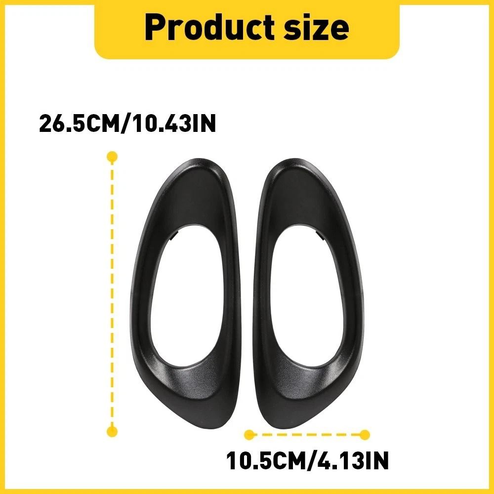 HighQuality Interior Door Handle Trim Bezel Set Front Black Direct Fit Easy Installation For Vehicl 2