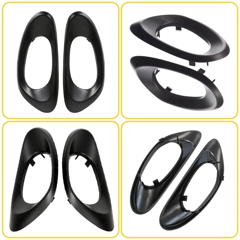 HighQuality Interior Door Handle Trim Bezel Set Front Black Direct Fit Easy Installation For Vehicl 3
