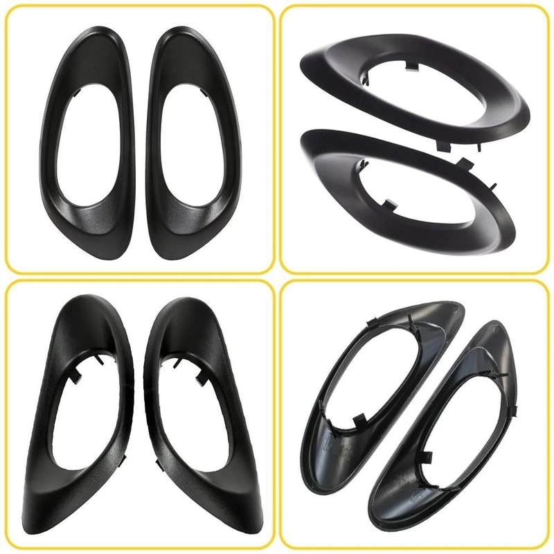 HighQuality Interior Door Handle Trim Bezel Set Front Black Direct Fit Easy Installation For Vehicl 3