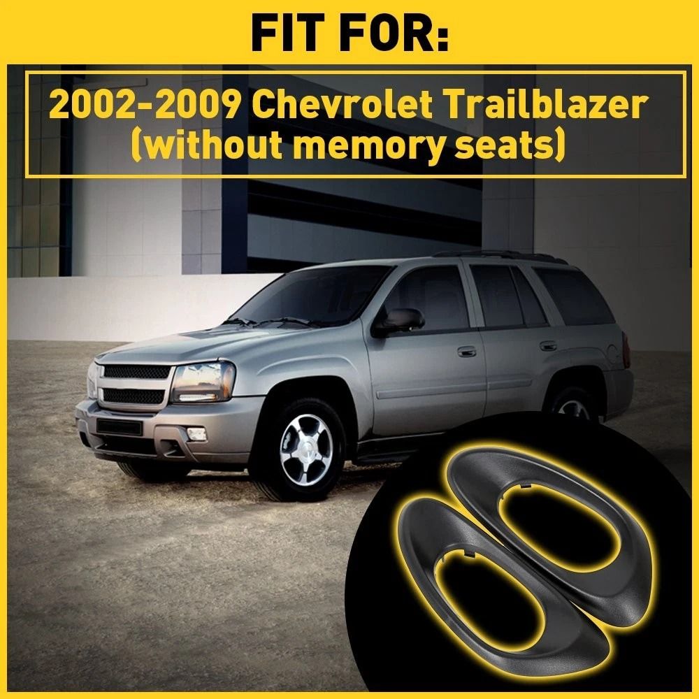 HighQuality Interior Door Handle Trim Bezel Set Front Black Direct Fit Easy Installation For Vehicl 7