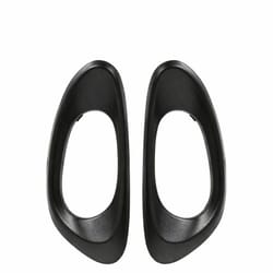 high-quality interior door handle trim bezel set, front black, direct fit, easy installation for vehicles