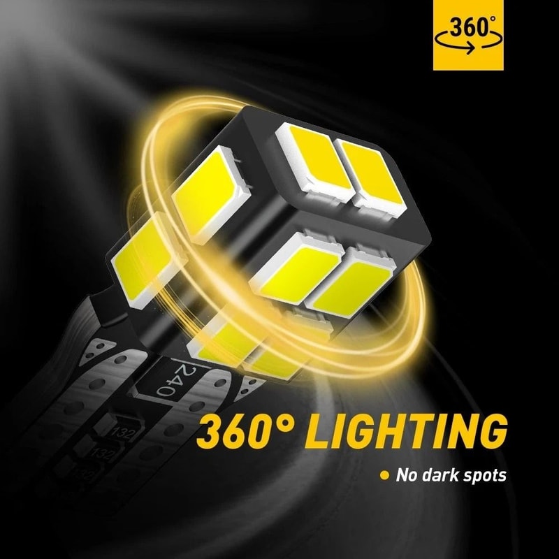 License Plate Light Bulbs LED Error Free High Brightness Chip Aluminum Body Fast Response 1