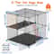 Cat Kennel Playpen Heavy Duty Cage For Cats And Small Pets Secure 2 Doors Ladder Perfect For Kitten