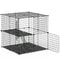 Cat Kennel Playpen Heavy Duty Cage For Cats And Small Pets Secure 2 Doors Ladder Perfect For Kitten